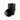 A stack of matte black plastic plant pot liners with one pot in front, photographed on a clean white background.