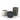 Three matte fiberglass planters in different heights and colors: a tall dark gray one, a medium charcoal gray one, and a short light gray one, arranged on a white background.