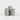 Three textured light gray fiberclay vases of different heights arranged together on a clean white background.