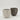 Two matte fiberglass planters in a light beige and dark brown color, shown on a clean light gray background.