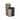 Three modern rectangular planter pots in different heights and colors, including a tall glossy taupe, a matte taupe, and a matte charcoal black, on a white background.