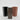 Three glossy rectangular planter pots in black, dark brown, and terracotta, arranged on a light gray studio background.