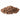 A pile of brown clay pebble grow balls for plants, isolated on a white background.