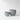 Two round gray stone planters with a textured, speckled finish and horizontal ribbed rims, shown on a clean white background.